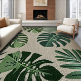 Ultra Soft Area Rug, Non Slip, Stain Resistant, Washable Area Rugs for Living Room, Bedroom, Tropical Monstera Non-Slip Kitchen Runner(Green)