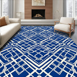 Amada Abstract Lattice Symmetry Inspired by Urban Art(Blue)