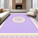 Enchanting Lavender Striped Medallion Artistic(Purple)