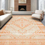 Neutral Runner Vintage Boho Low Pile(Orange)