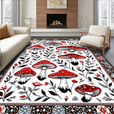 Cozy Textured Floral Elements(Red)