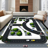 Car Rug for Nursery Room(Gray)