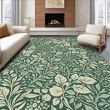 Ultra Soft Area Rug, Non Slip, Stain Resistant, Washable Area Rugs for Living Room, Bedroom, Stain-Resistant Sage Green Meditation Rug(Green)
