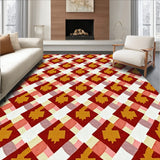Autumn Harvest Plaid Farmhouse Lattice Checkered(Brown)