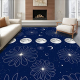 Mystical Moon Phases Celestial Floor(Blue)