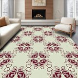 Zermatt Elegant Swirl Medallion Contemporary Shag(Beige)