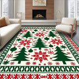 Nordic Yuletide with Festive Ornamental Accents(Red)