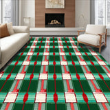 Classic Tartan Motif Showcasing Rich Ruby and Alabaster Hues(Green)