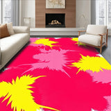 Abstract Watercolor Splash Design Entry Floor Covering(Yellow)