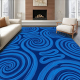 Contemporary Spiral Elegant Decorative Motif (Blue)
