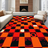 Buffalo Checkered Pumpkin Patch Harvest Festive Design(Orange)