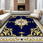 Medallion Arrangement Featuring Scrollwork Flourishes (Blue) - ODIKA