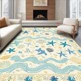 Coastal Paradise Area Ocean Dreamscape(Ivory)