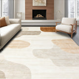 Rustic Charm Collection Area Natural Beige Brown Abstract(Beige)