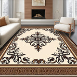 Victorian Era Damask Motif with Paisley Accent Details(Ivory)