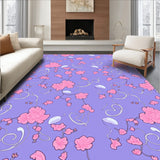 Mystical Friends Amid Falling Flower Shower(Purple)