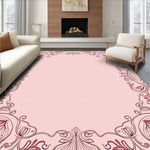 Floral Motif Featuring Swirling Vine Embellishments (Pink) - ODIKA