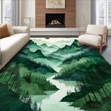 Serene Forest Landscape Visual Appeal(Green)