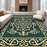 Arabesque Mosaic Swirl Contemporary Artistic(Green)