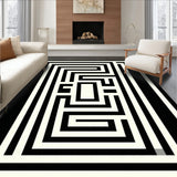 Elegant Geometric Patterned Accent(White) - ODIKA