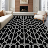 Luxurious Plush Lattice Aesthetic Decoration(Black)