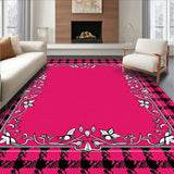 Holly Berry Festive Welcome with Traditional Plaid Design(Pink)