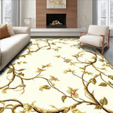 Chic Beige Cream with Ornate Vine Like(Beige)