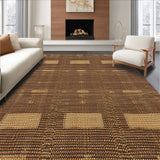 Ultra Soft Area Rug, Non Slip, Stain Resistant, Washable Area Rugs for Living Room, Bedroom, Rustic Texas Star Runner(Brown)