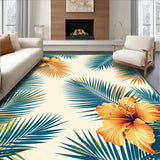 Lively Cream Orange Botanical Design(Orange)