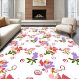 Elegant Floral Cascade Featuring Delicate Blossoms and Subtle Curlicues(Pink)