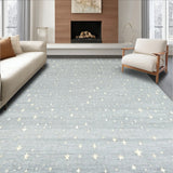 Celestial Grey Comfort Rug Twinkling Starry Dreamland Floor Cover(Gray)
