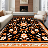 Damask Floral with Classic European Elegance(Black)