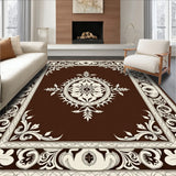 Collection Elegant Floral Medallion Vintage Distressed(Brown)