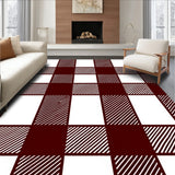 Grid Buffalo Check with Traditional Lumberjack Motif(Brown)