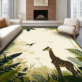 Oliveira Beige Abstract Animal Inspired Design(Beige)