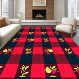 Cottage Checkered with Apple Harvest Design(Red)