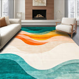 Colorful Gradient Swirl Abstract Art for Contemporary Spaces(Blue)