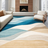 Coastal Inspired Patio Country Area in Blue and Sand Hues(Blue)