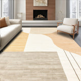 Chic Quick Dry Bath Mat Featuring a Modern Geometric Design in Beige(Beige)