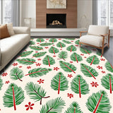 Festive Pine Bough with Holly Berry Motifs Decorative(Green)