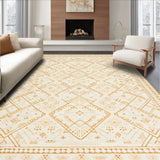 Contemporary Boho Diamond Pattern with Artistic Tan Lines and Modern Accents(Beige)