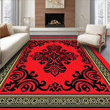 Elegant Damask Medallion Ornate Heritage Artisan Crafted (Red)