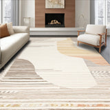 Elegance Area Border Abstract Weave(Beige)