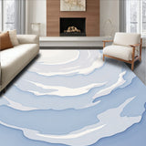 Abstract Watercolor Fade with Delicate Ripple Accents (White)