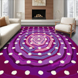 Charming Spotted Hound Swirl Accent With Artistic Flair (Purple)