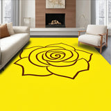 Contemporary Sculptural Flower Bathroom(Yellow)