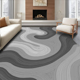 Abstract Marble Swirl Decorative with Cloud Formations(Gray)