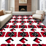 Highland Cabin Wilderness Cottage Textile(Red)