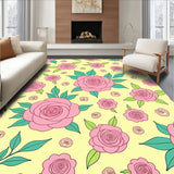 Vintage Cottage Rose Medley with Subtle Scrollwork and Petite Blossom Clusters(Pink)