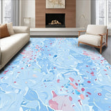 Celestial Dot Cascade with Scattered Constellation Motifs and Gentle Pastel Wash (Blue)